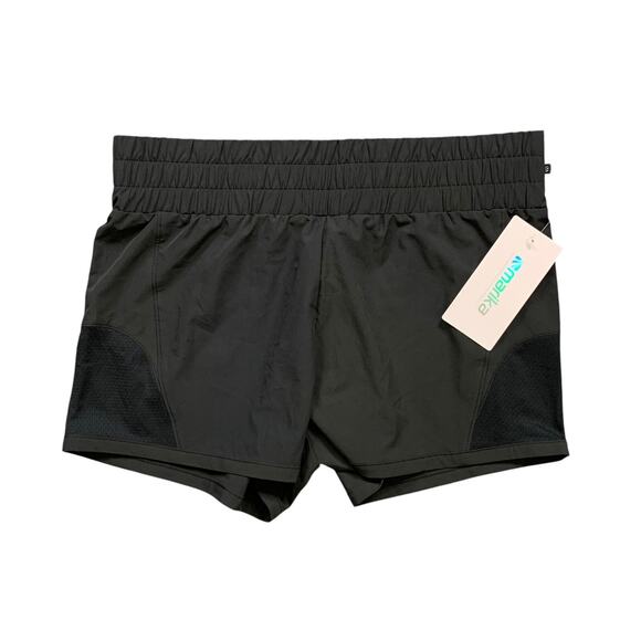 Marika Shorts Womens L Large Black Elastic Waist Moisture Wicking Pull On Active - Picture 1 of 10